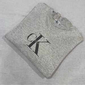 Calvin Klein Jeans Light Gray Crewneck Sweater